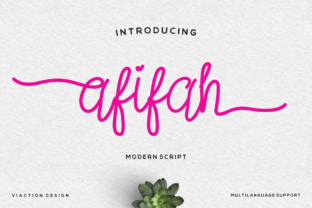 Afifah Script Font: A Friendly Typeface for Branding