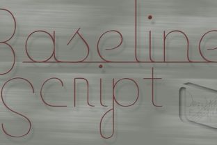 Baseline Script Font for Modern Craft Projects