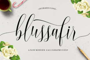 Blussafir Script Font: A Modern Calligraphy Choice for Branding
