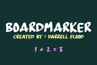 Board Marker Font: Playful Handbrushed Type for Makers