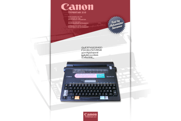 Canon TypeStar 210 Font Review: Retro Handwritten Charm