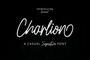 Charlion Script Font for Handmade Labels & Crafts