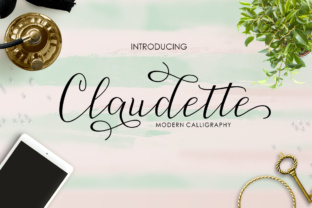 Claudette Font: A Modern Script for Handmade Products
