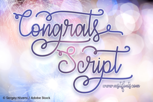 Congrats Script Font Review: Elegant Monoline Type for Branding