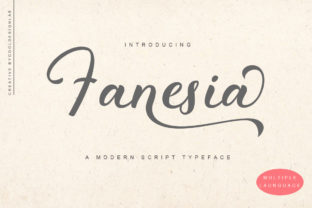 Fanesia Font: Elegant Script for Handmade Labels