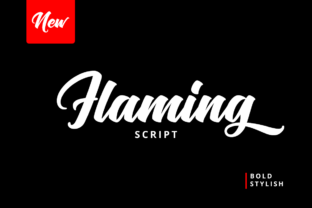 Flaming Script Font: Bold Handwritten Type for Digital Ads