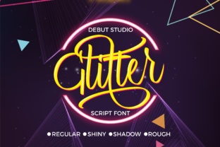 Glitter Script Font Review for Digital Design