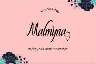 Malmyna Script Font for Handmade Labels and Decor
