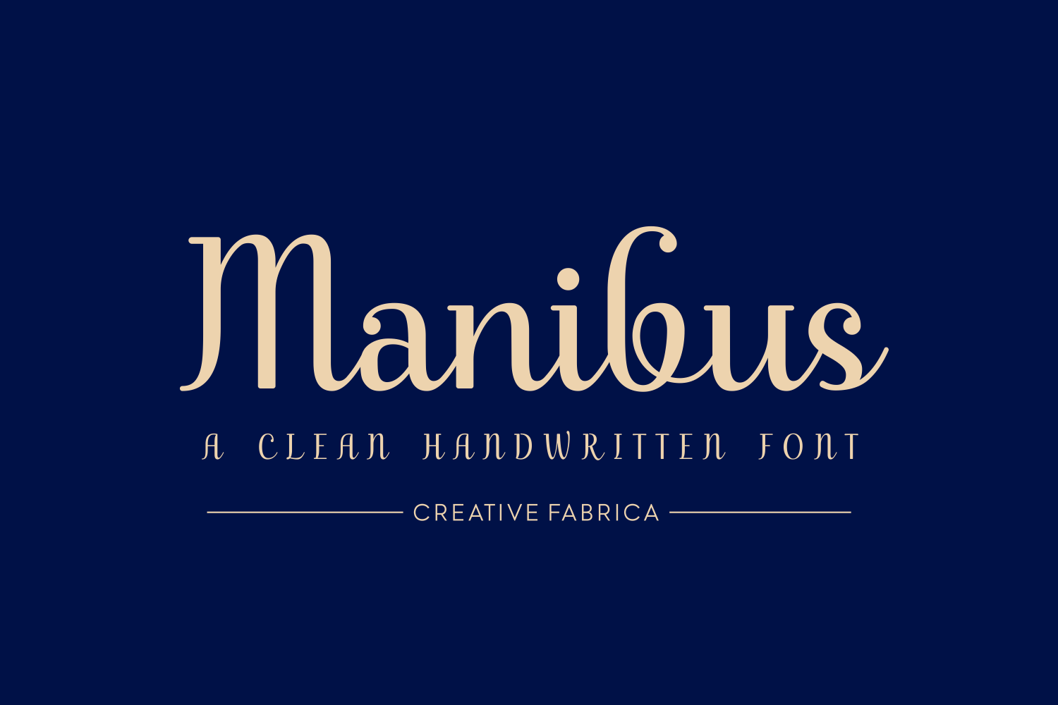Manibus Font: Elegant Handwriting for Makers