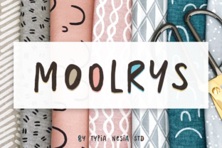 Moolrys Font: Whimsical Branding for Small Business