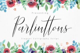 Parlinttons Script Font for Editorial Layouts