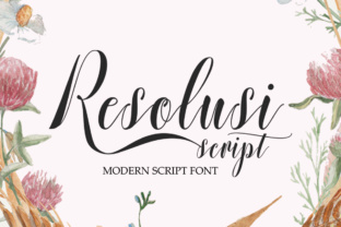 Resolusi Script Font for Editorial Design