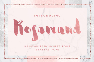 Rosamund Script Extras Font for Campaign Visuals
