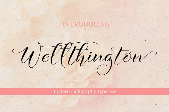 Wellthington Font: An Elegant Script for Editorial Design